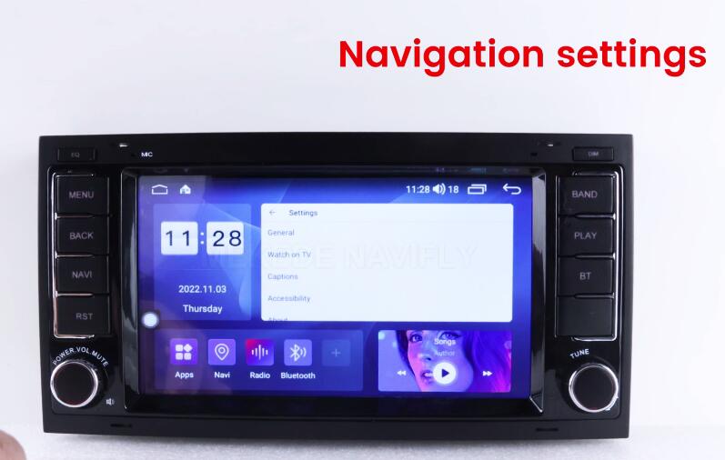 5.Navigation settings-M700S Small screen machine