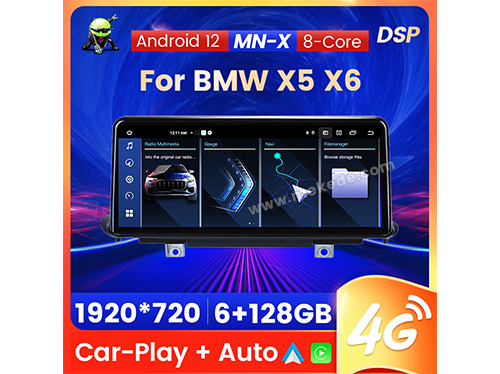 Mekede android 12 kabelloser Carplay-Touchscreen für BMW 1er E81 E82 E87  E88 2013-2017 Autoradio GPS Navigation WLAN 4G Lte