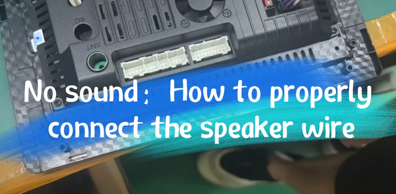 No sound: How to properly connect the speaker cable