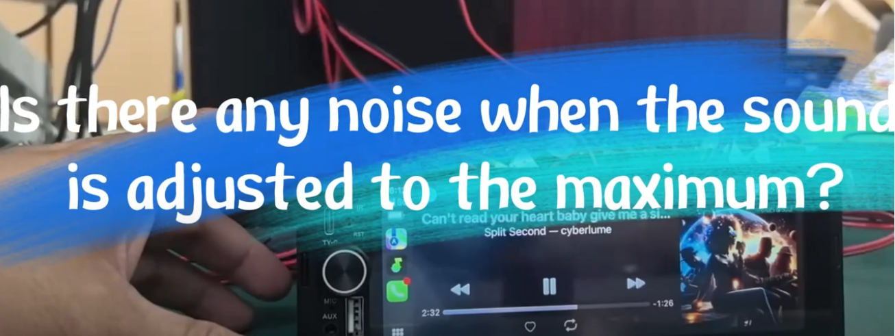 Turn the sound to maximum and there will be noise