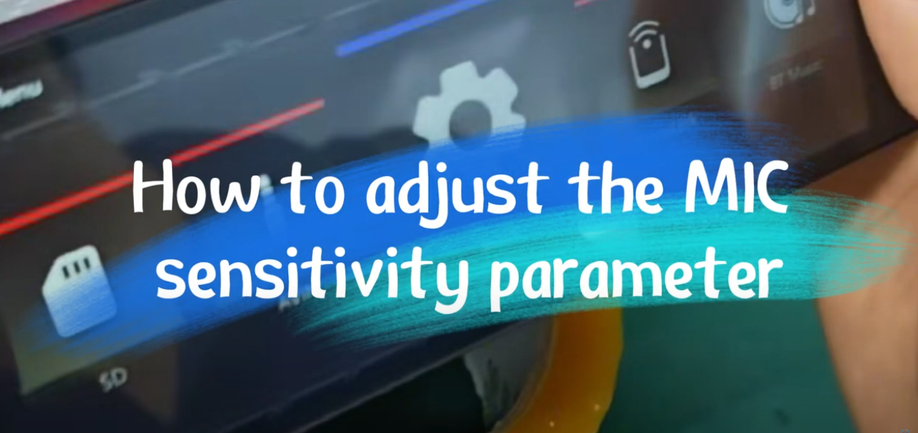 How to adjust the MIC sensitivity parameter
