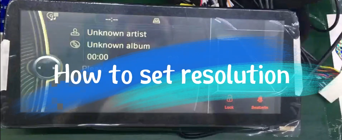 How to set the resolution on BMW